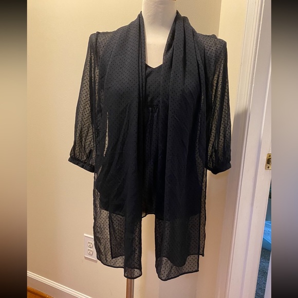 Fossil Blouse. LS. Polka Dots - Picture 3 of 5